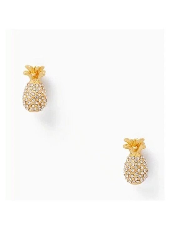 kate spade new york Jewelry - Kate Spade Pave Earrings Pineapple By the Pool